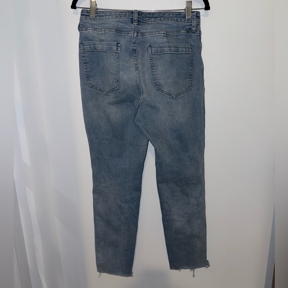 Free People CRVY Vintage Crop High-Rise Jeans, Raw Hem, sz 30 - Picture 8 of 14
